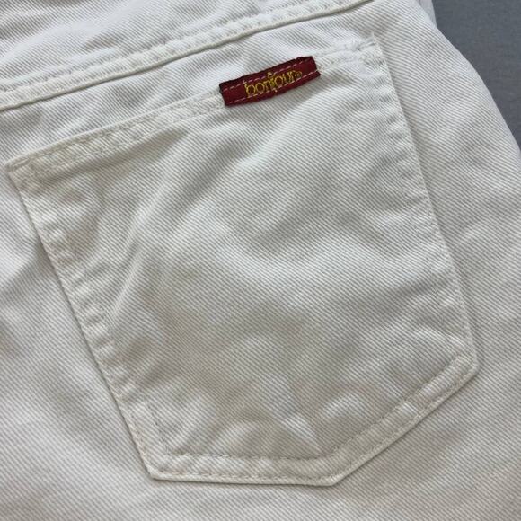 Vintage 90's Bonjour Button Fly Women's Jean Shorts Size 11/12 White - Picture 10 of 14